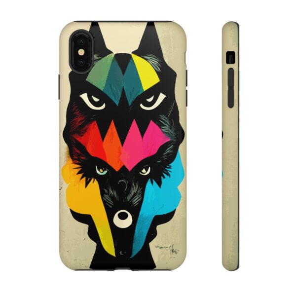 Rainbow Designs Wolf Head On Tough Cases Custom Phone Cases For iPhone Google Pixel and Samsung Series - Image 12