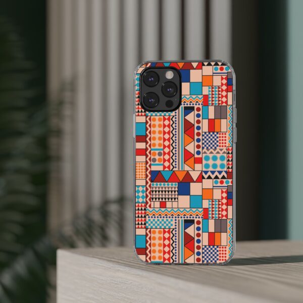 Patchwork Pattern Clear Cases For iPhone and Samsung - Image 30