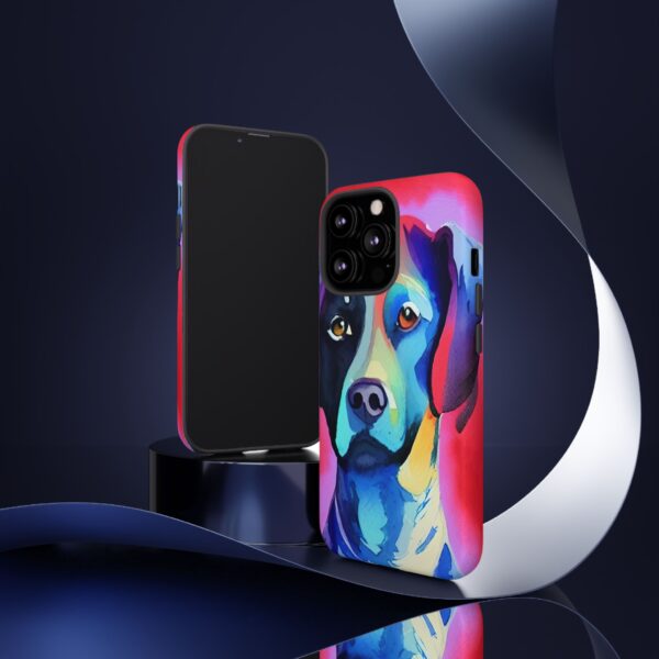 Rainbow Designs Dog Portrait On Tough Cases Custom Phone Cases For iPhone Google Pixel and Samsung Series - Image 50