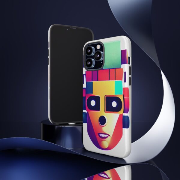 Rainbow Designs Robot On Tough Cases Custom Phone Cases For iPhone Google Pixel and Samsung Series - Image 52