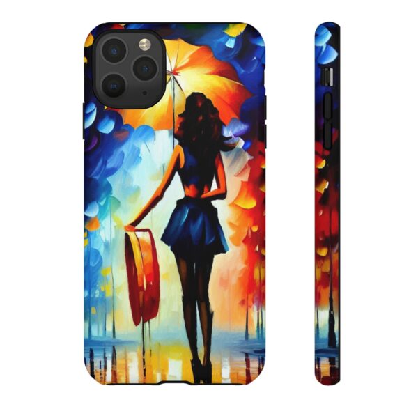 Rainbow Designs Woman With Umbrella On Tough Cases Custom Phone Case For iPhone and Samsung Series - Image 24