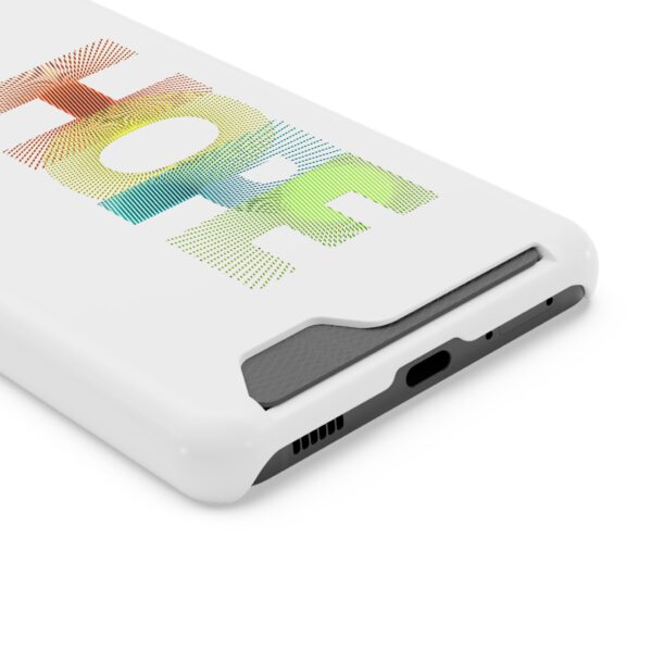 Rainbow Designs "HOPE" On Phone Case With Card Holder For iPhone and Samsung - Image 146