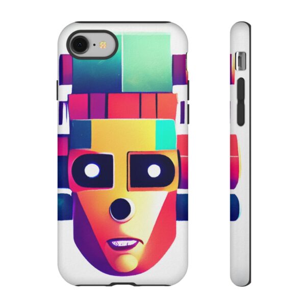 Rainbow Designs Robot On Tough Cases Custom Phone Cases For iPhone Google Pixel and Samsung Series - Image 2