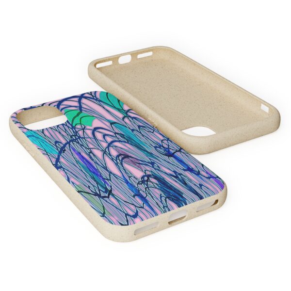 Curved Striped Pattern Biodegradable Cases For IPhone & Samsung  🌿 - Image 64