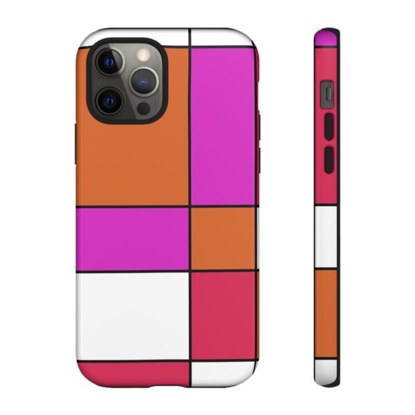 Rainbow Designs Mondrian Art On Tough Cases Custom Phone Cases For iPhone Google Pixel and Samsung Series - Image 35