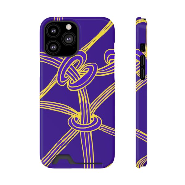 Rainbow Designs Abstract Lines On Phone Case With Card Holder Custom Phone Case For iPhone and Samsung - Image 49