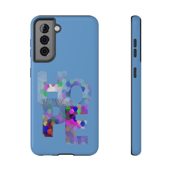 Rainbow Designs "HOPE" On Impact-Resistant Cases For Samsung and iPhone Light Blue - Image 25