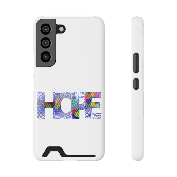 Rainbow Designs "HOPE" On Phone Case With Card Holder For iPhone and Samsung - Image 81