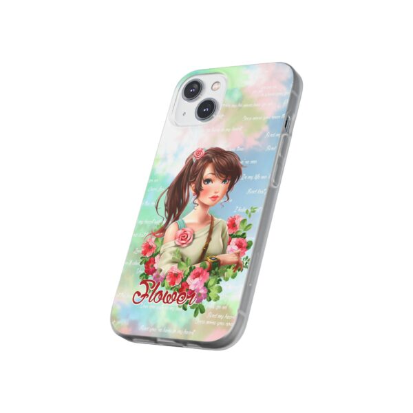 Girl With Flowers Flexi Cases for Samsung and iPhone - Image 200