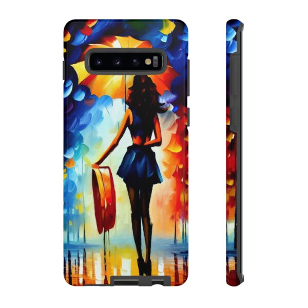 Rainbow Designs Woman With Umbrella On Tough Cases Custom Phone Case For iPhone and Samsung Series - Image 15