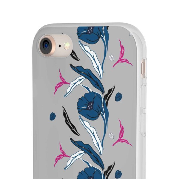 Rainbow Designs Blue Poppies On Flexi Cases Custom Phone Cases For iPhone and Samsung Series - Image 96