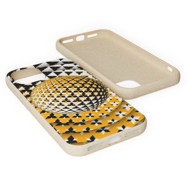 Yellow Gold Sphere Biodegradable Cases For iPhone and Samsung - Image 4