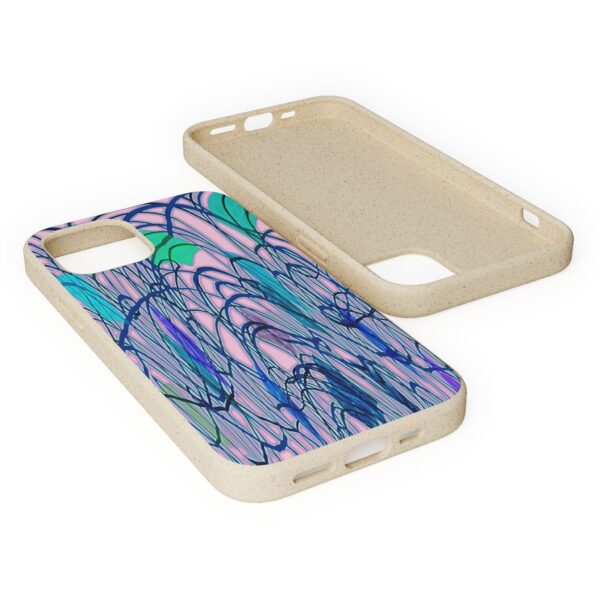 Curved Striped Pattern Biodegradable Cases For IPhone & Samsung  🌿 - Image 24