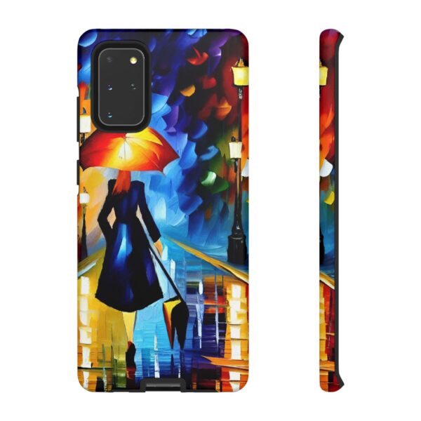 Rainbow Designs Woman With Umbrella On Tough Cases Custom Phone Case For iPhone and Samsung Series - Image 30