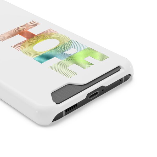 Rainbow Designs "HOPE" On Phone Case With Card Holder For iPhone and Samsung - Image 90