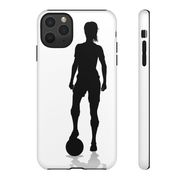 Silhouette Football Player Women Tough Cases Custom Phone Cases For iPhone Google Pixel and Samsung Series - Image 18