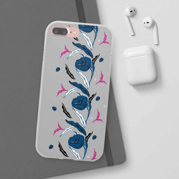 Rainbow Designs Blue Poppies On Flexi Cases Custom Phone Cases For iPhone and Samsung Series - Image 15