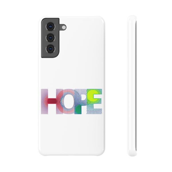 Rainbow Designs "HOPE" On Slim Snap Case For Samsung Galaxy S 21 Plus - Image 3