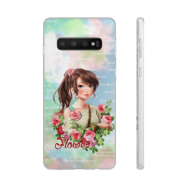 Girl With Flowers Flexi Cases for Samsung and iPhone - Image 119