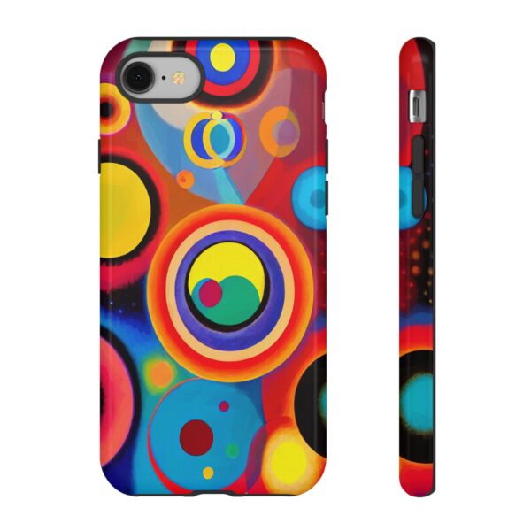 Rainbow Designs Circles in Circles On Tough Cases Custom Phone Cases For iPhone Google Pixel and Samsung Series