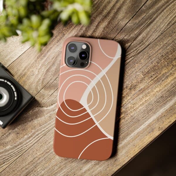 Abstract Color Block With White Circle Slim Phone Cases Case-Mate Custom Phone Cases For iPhone and Samsung Galaxy Models - Image 49