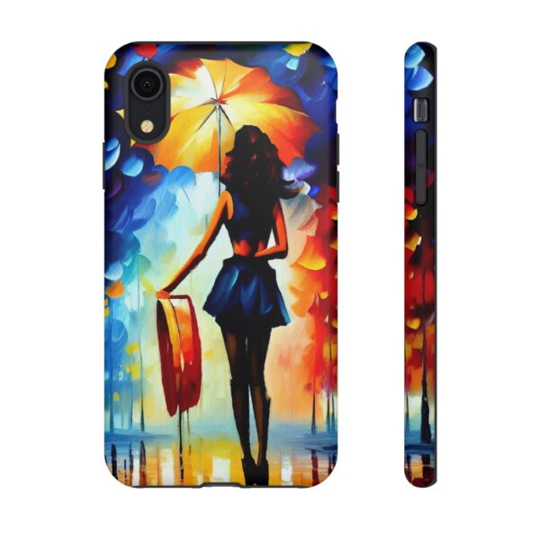 Rainbow Designs Woman With Umbrella On Tough Cases Custom Phone Case For iPhone and Samsung Series - Image 8