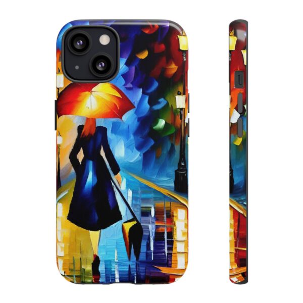 Rainbow Designs Woman With Umbrella On Tough Cases Custom Phone Case For iPhone and Samsung Series - Image 39