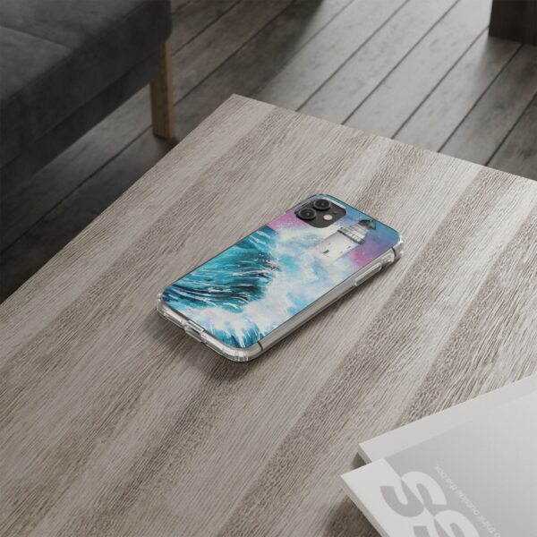 Crashing Waves Clear Case 🌊 for the enchanting iPhone 14! 📱✨ - Image 35