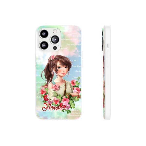 Girl With Flowers Flexi Cases for Samsung and iPhone - Image 133