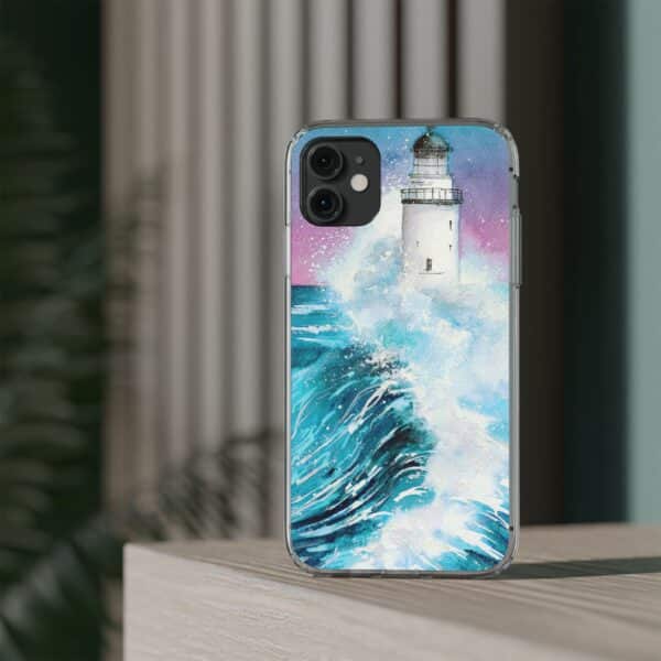 Crashing Waves Clear Case 🌊 for the enchanting iPhone 14! 📱✨ - Image 36