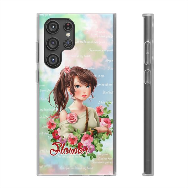 Girl With Flowers Flexi Cases for Samsung and iPhone - Image 184