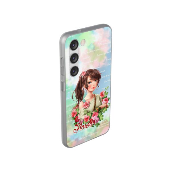 Girl With Flowers Flexi Cases for Samsung and iPhone - Image 215