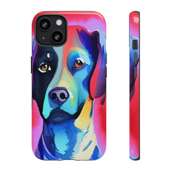 Rainbow Designs Dog Portrait On Tough Cases Custom Phone Cases For iPhone Google Pixel and Samsung Series - Image 39