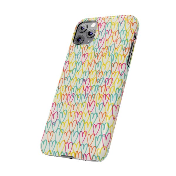 Rainbow Designs Colorful Hearts On Slim Phone Cases Case-Mate Custom Phone Cases For iPhone and Samsung Series - Image 20