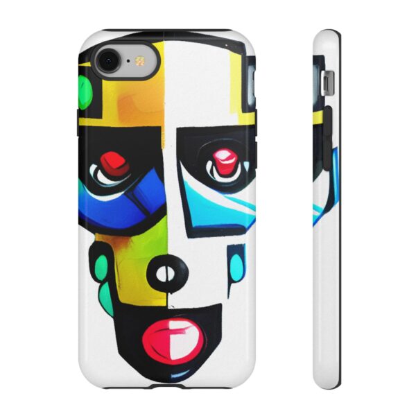 Rainbow Designs Robot On Tough Cases Custom Phone Cases For iPhone Google Pixel and Samsung Series