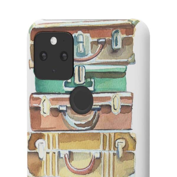 Suitcases stack Snap Cases Custom Phone Cases For Samsung Google Pixel and iPhone Lines - Image 103