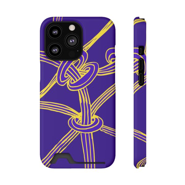 Rainbow Designs Abstract Lines On Phone Case With Card Holder Custom Phone Case For iPhone and Samsung - Image 125