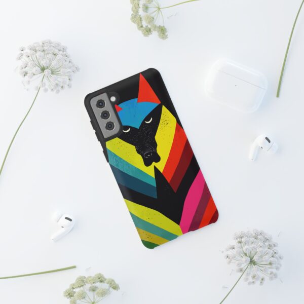 Rainbow Designs Wolf Head On Tough Cases Custom Phone Cases For iPhone Google Pixel and Samsung Series. - Image 62