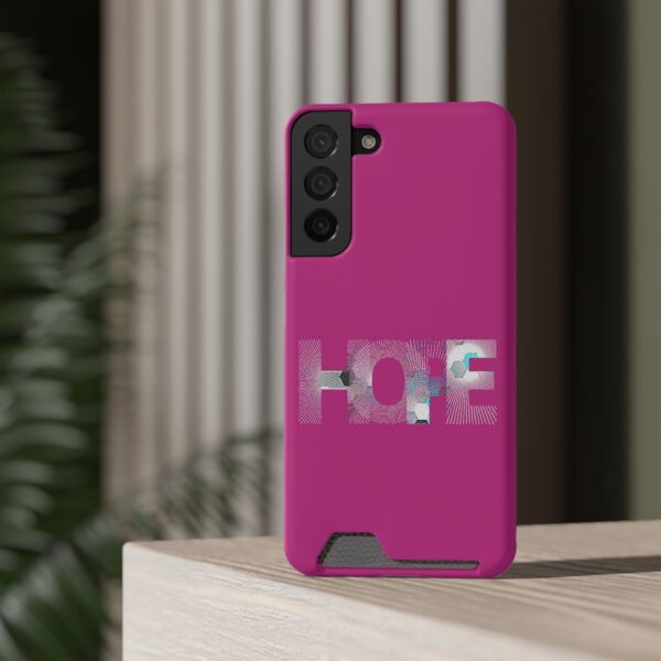 Rainbow Designs "HOPE" On Phone Case With Card Holder For iPhone and Samsung - Image 96