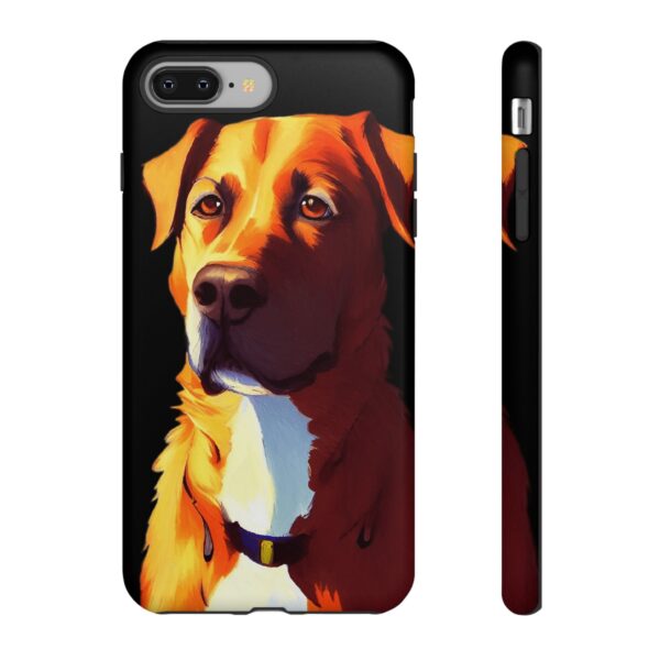 Rainbow Designs Dog Portrait On Tough Cases Custom Phone Cases For iPhone Google Pixel and Samsung Series. - Image 4