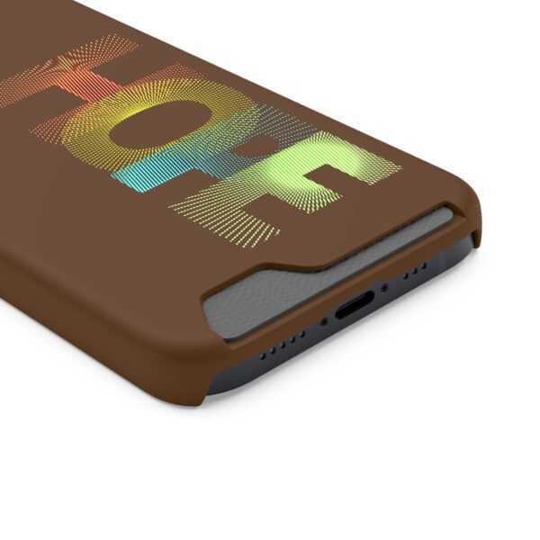 Rainbow Designs "HOPE" On Phone Case With Card Holder For iPhone and Samsung - Image 30