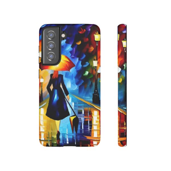 Rainbow Designs Woman With Umbrella On Tough Cases Custom Phone Case For iPhone and Samsung Series - Image 81