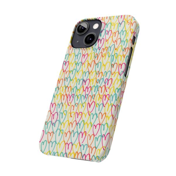 Rainbow Designs Colorful Hearts On Slim Phone Cases Case-Mate Custom Phone Cases For iPhone and Samsung Series - Image 28