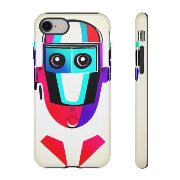 Rainbow Designs Robot On Tough Cases Custom Phone Cases For iPhone Google Pixel and Samsung Series