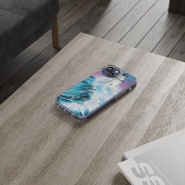 Crashing Waves Clear Case 🌊 for the enchanting iPhone 14! 📱✨ - Image 2