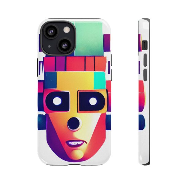 Rainbow Designs Robot On Tough Cases Custom Phone Cases For iPhone Google Pixel and Samsung Series - Image 43