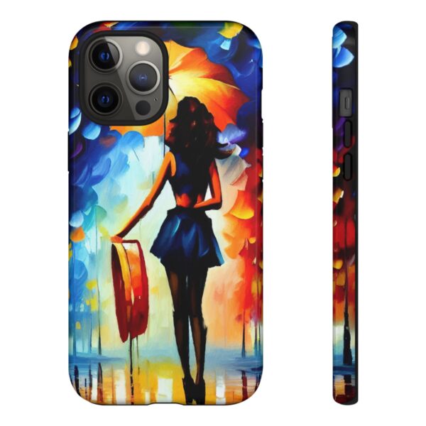 Rainbow Designs Woman With Umbrella On Tough Cases Custom Phone Case For iPhone and Samsung Series - Image 37