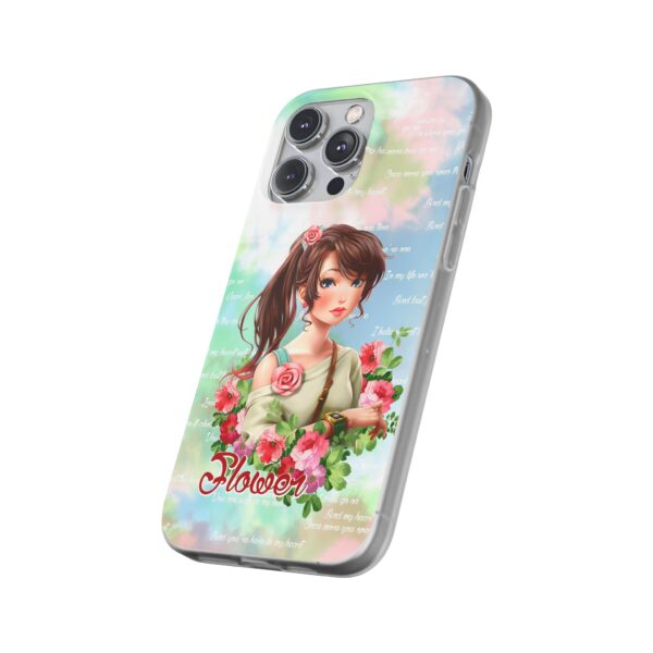 Girl With Flowers Flexi Cases for Samsung and iPhone - Image 240