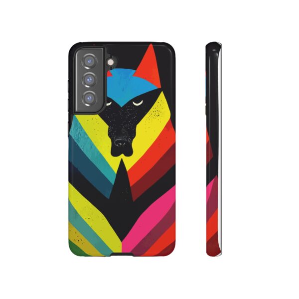 Rainbow Designs Wolf Head On Tough Cases Custom Phone Cases For iPhone Google Pixel and Samsung Series. - Image 79