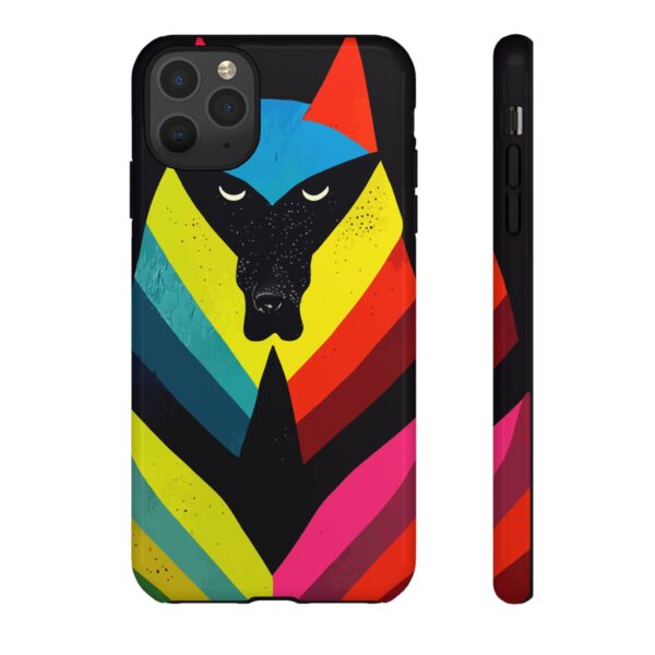 Rainbow Designs Wolf Head On Tough Cases Custom Phone Cases For iPhone Google Pixel and Samsung Series. - Image 23